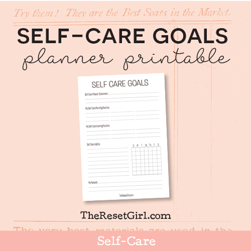 Self Care Printable